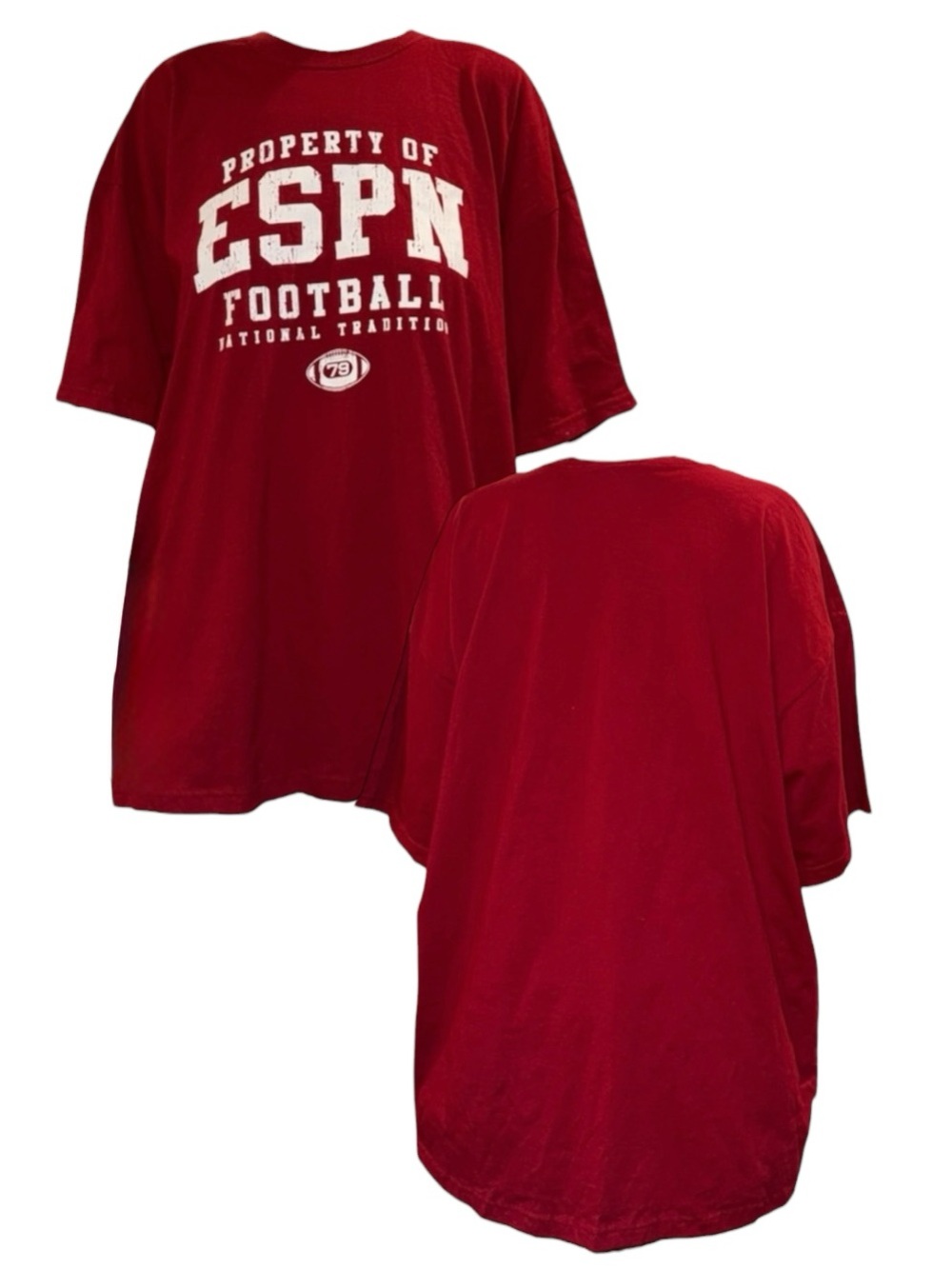 Red ESPN Football T-Shirt